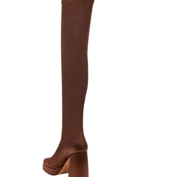 Katy Perry “The Uplift OTK Boot” Brown Platform Knee-High Boots - Picture 2 of 5